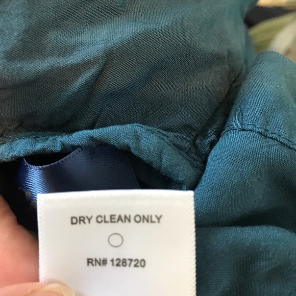 3/$15 Blue rain boho blue 3/4 ruffle sleeve top (T1) - Picture 8 of 9